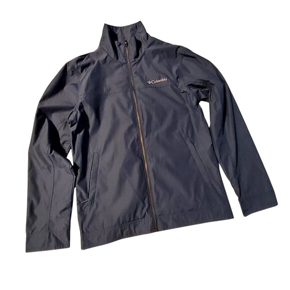 Columbia Mens Navy Full-Zip Lightweight Jacket Size S Water-Resistant - Picture 10 of 15